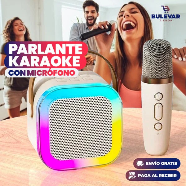 PARLANTE BLUETOOTH 🔥+ MICRÓFONOS CON 5 VOCES 🔥