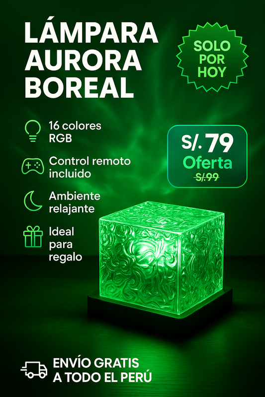LÁMPARA AURORA BOREAL 🌌