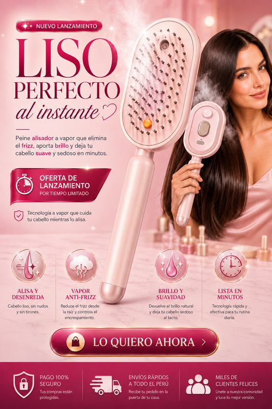 PEINE A VAPOR LISOPRO + 2 REGALOS SORPRESA