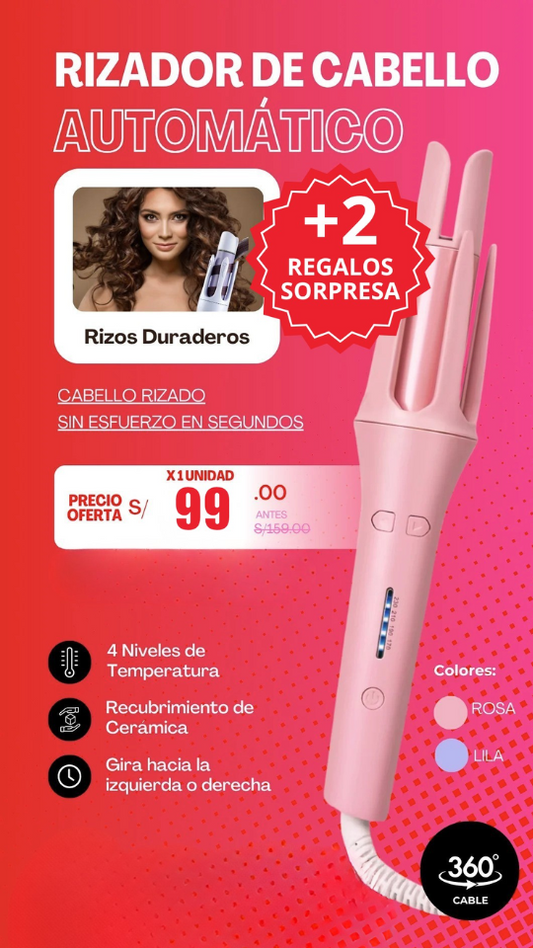 RIZADOR DE CABELLO💖+2 REGALOS🥰🥰