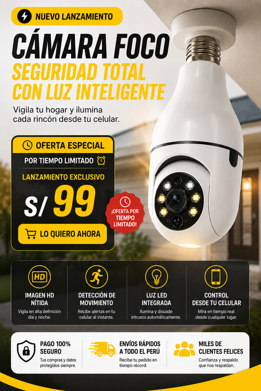 💡CÁMARA FOCO DE SEGURIDAD